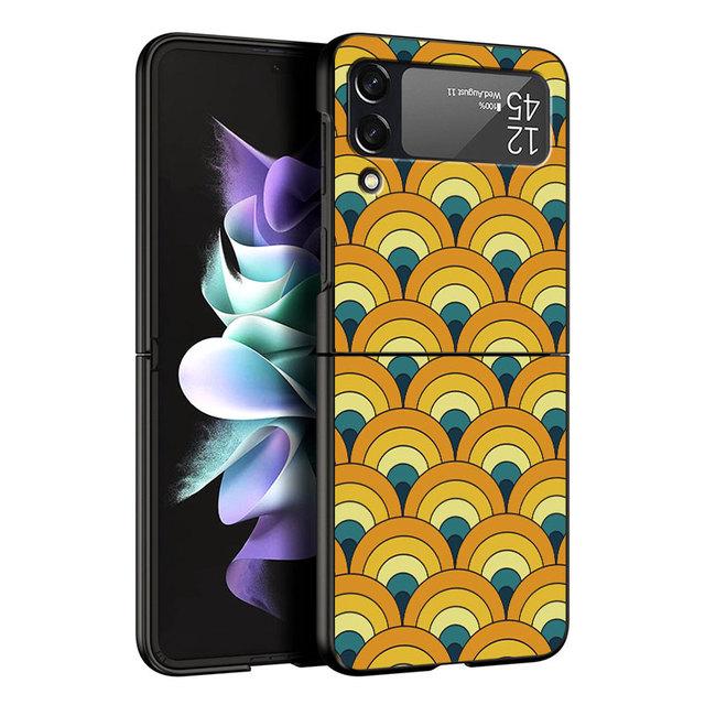 Cover Per Samsung Galaxy Zflip3 Zflip Z Flip 3 5g Z Flip 4 Flip3 Zflip4 Zflip Cover Rigida in PC Stampa a Colori Demon Slayer