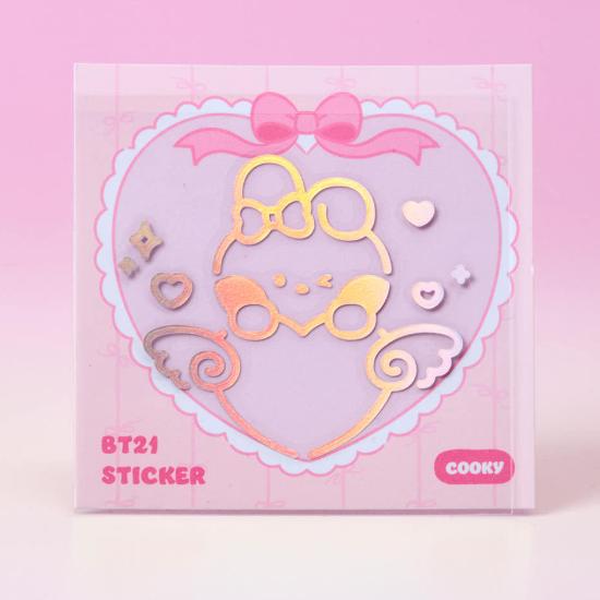 BT21 minini RIBBONED U Hologram Medium Sticker