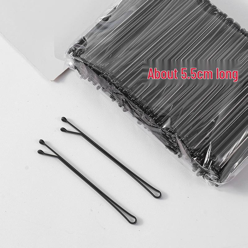 50-200 Pcs Black U-Shaped Bobby Pins & Flat Hair Clips for Hair Styling