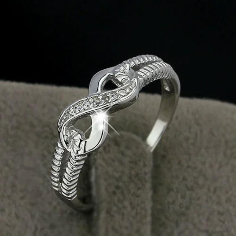 Sam Panda 925 Silver Rings For Women Men Fine Jewelry Finger Adjustable Open Vintage Chain Ring For Party Birthday Gift