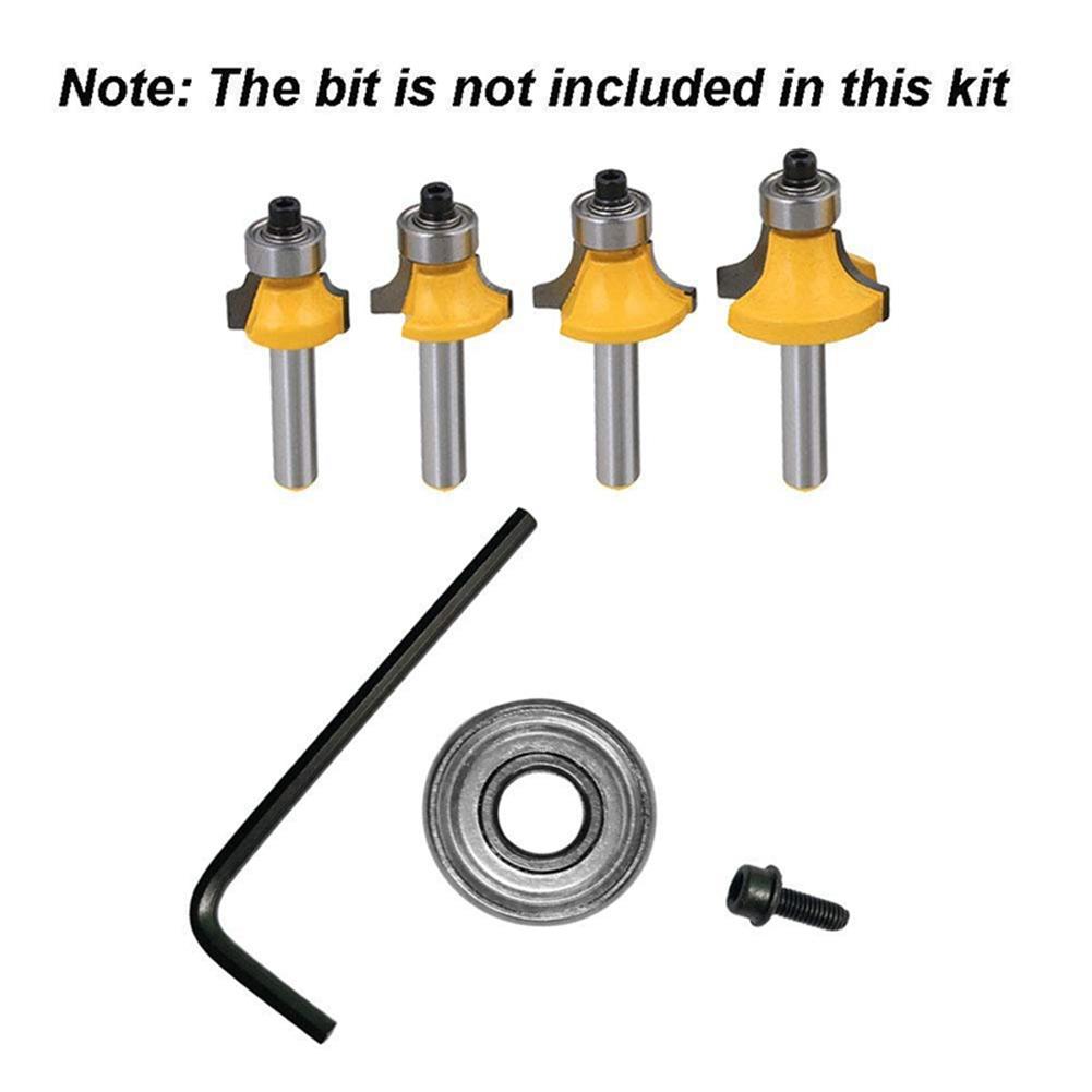 Router Bit Bearing 11pcs/Set 12.7mm Router Bit Attachment Ball Bearings Guide