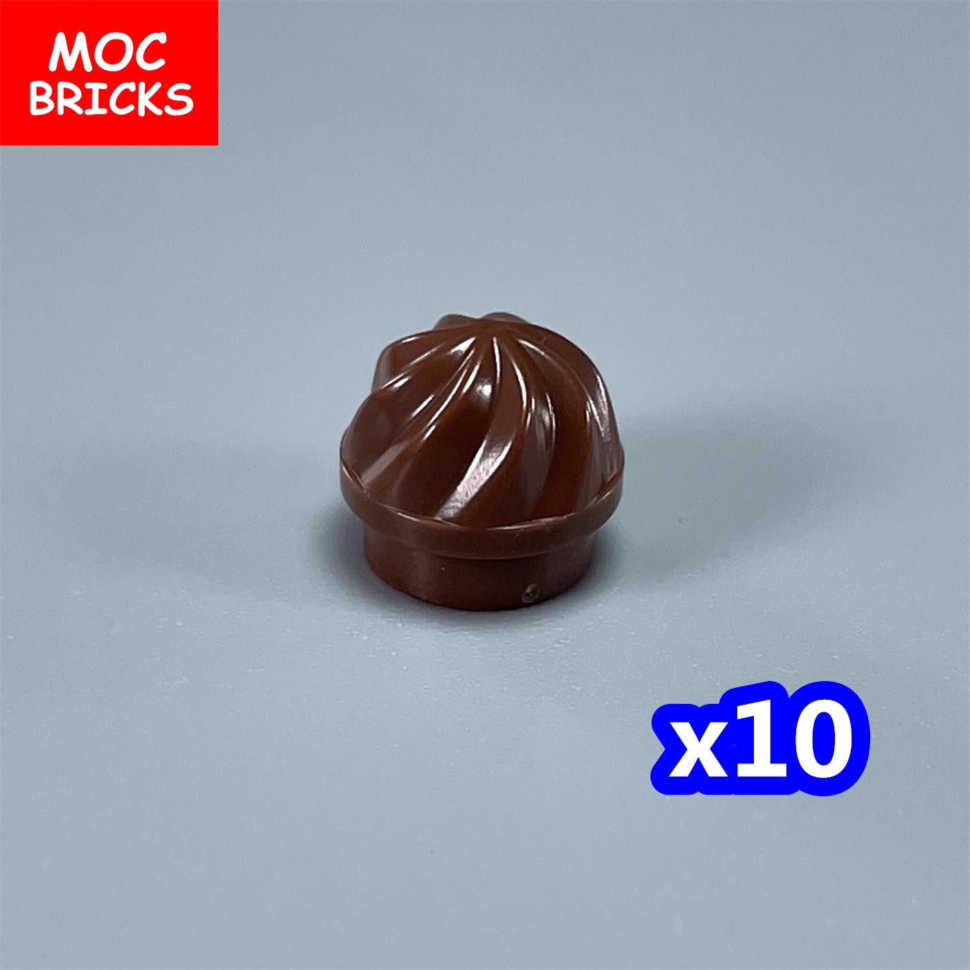 

10 шт. МОЕ СОБСТВЕННОЕ ТВОРЕНИЕ Детали 15470 Пластина Круглая 1 x 1 Спиральная Вершина СДЕЛАЙ САМ Собранные Строительные Блоки Частицы Детская Головоломка Игрушка Подарок коричневый