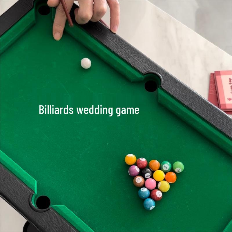 Creative Mini Billiard Table Game Props for Wedding Receptions