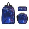 3Pcs Silent Hill F Horror Game 2025 Backpack Set for Kids Pen Bags Bookbag Sets with Lunch Box For School Students Knapsack