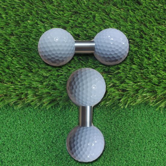 Golf Practice Double Ball with Tube Balance Putting Trainer Dual Ball Training Aid