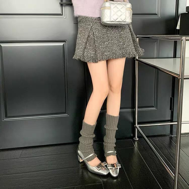 Red Mary Jane shoes women's light mouth thick heel high heels fairy style 2025 spring bow fashion versatile single shoes