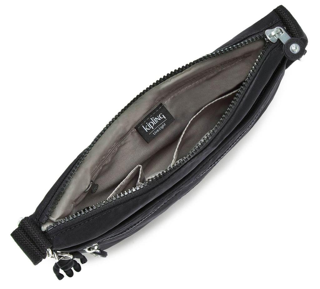Kipling crossbody bag in charcoal and black 4x29x26 cm noir, (LxWxH)