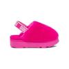UGG Kinder Lammfell Runde Zehenpartie Elastisches Band Sandalen Kindersandalen Rosarot 1123633T-RCR