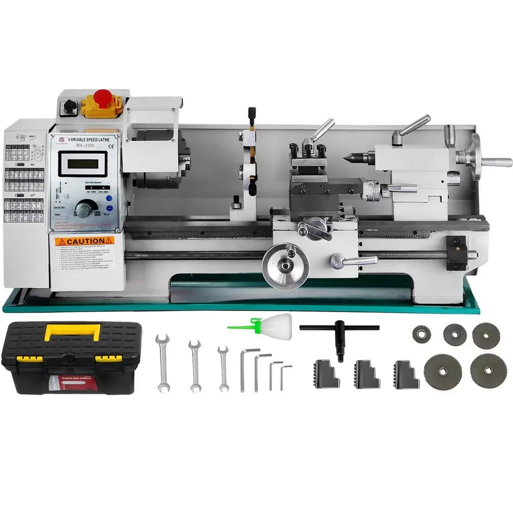 SIHAO Metal Lathe Mini 750W 220V 8.7" Swing Over Bed 29.5" Centers