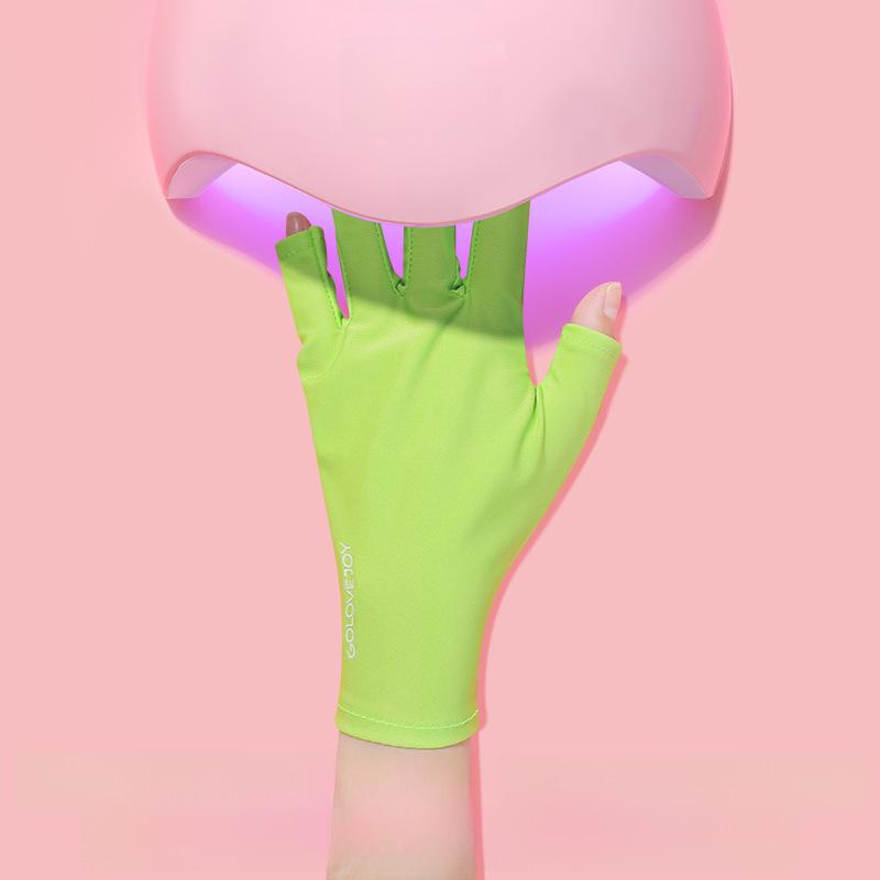 Luvas de proteção UV para Nail Art, mangas anti-preto de meio dedo (MJ03)