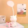 Cartoon Backpack Bear Desk Lamp USB Rechargeable Flexible Gooseneck Table Reading Light Home Office Bedroom Bedside Night Light