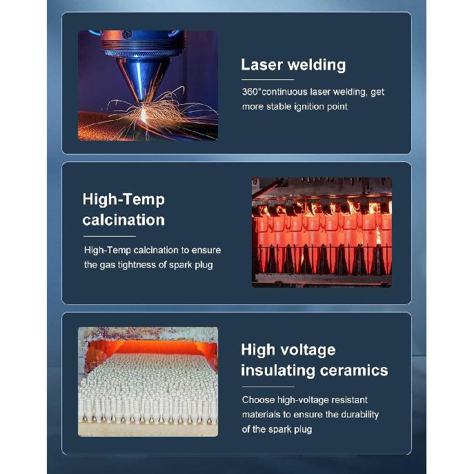 ECCPP Spark Plug Platinum Iridium Fit for Mazda for 6 2009-2012,for Mazda for CX- 2007-2012 Replacement for 5367 (6 Spark Plugs)