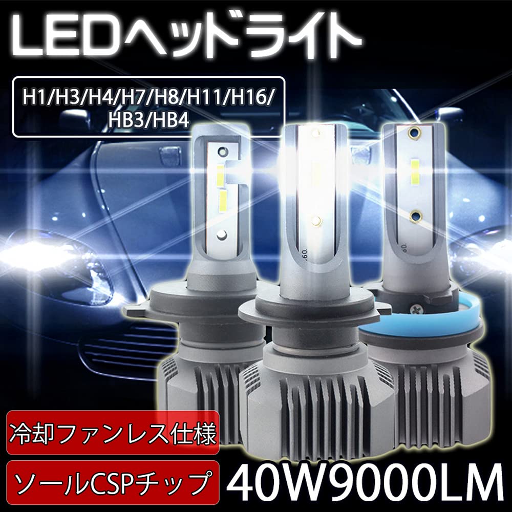 EAT-FAN ALS-S1G-H811 LED Headlight, S1G Series, Compatible with H8/H11, 40W, 9000lm, Fanless, White