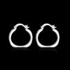 925 Silber Schmuck Ohrringe für Frauen Fashion Square Hoop Ohrring weibliche Party Geschenke