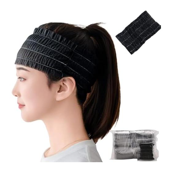 Hair band, face wash, turban, hair turban, hair cap, headband, disposable, individually wrapped, 100 pieces