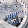 Cartoon Leopard Print Denim Nail Stickers - TENSOR TS-3931 Self-Adhesive, Thin, Tough, Cool Embossed Nail Art Decorations.