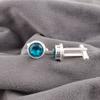 Natural Blue Apatite Gemstone 925 Solid Silver Handmade Jewelry Cufflinks 0.50" CL-4-2