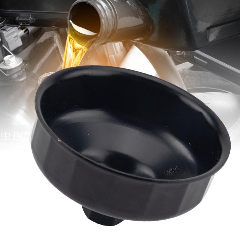 86mm 16 Flutes Oil Filter Wrench Aluminum Socket Wrench Automotive Oil Filter Wrench Vehicle Maintenance Tool for BWW