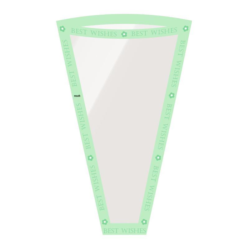 Sweet Heart Bouquet Floral Packaging - Transparent Fresh Flower Wrapper for Florists and Street Stalls