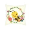 Office Living Room Home Pillowcase Car Ornaments Cartoon Bee Print Pillowcase