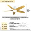 Minimalist Chinese-Style Silent Ceiling Fan with Light & Full Spectrum Eye Protection for Bedrooms & Restaurants