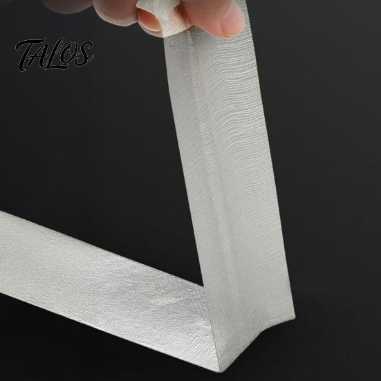 Doppelseitiges Teppichband 5/10/20M Gitter Doppelseitiges Klebeband, Heavy Duty Zwei Stoff Klar Abnehmbarer Klebstoff für Kleidung, DIY-Bastelarbeiten, Teppiche, Läufer,