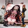 1pc nezouko9 Theme Blanket - Digital Print, Polyester, Cozy for All Seasons, Perfect for Outdoor, and Travel