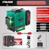High-Precision 12-Line Outdoor Green Laser Level with Automatic Leveling for Walls and Floors