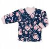 Warm Fleece Jacket 56 Newborn T-shirt Zippered Sweatshirt with Roses