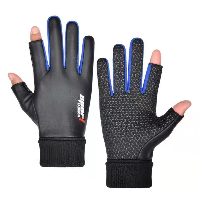 

Мужские перчатки Осень Велоспорт Зима Двупалые Бархатные Теплые Нескользящие Мужские Водонепроницаемые Спортивные Сенсорные Перчатки для Пеших Прогулок Рыбалки