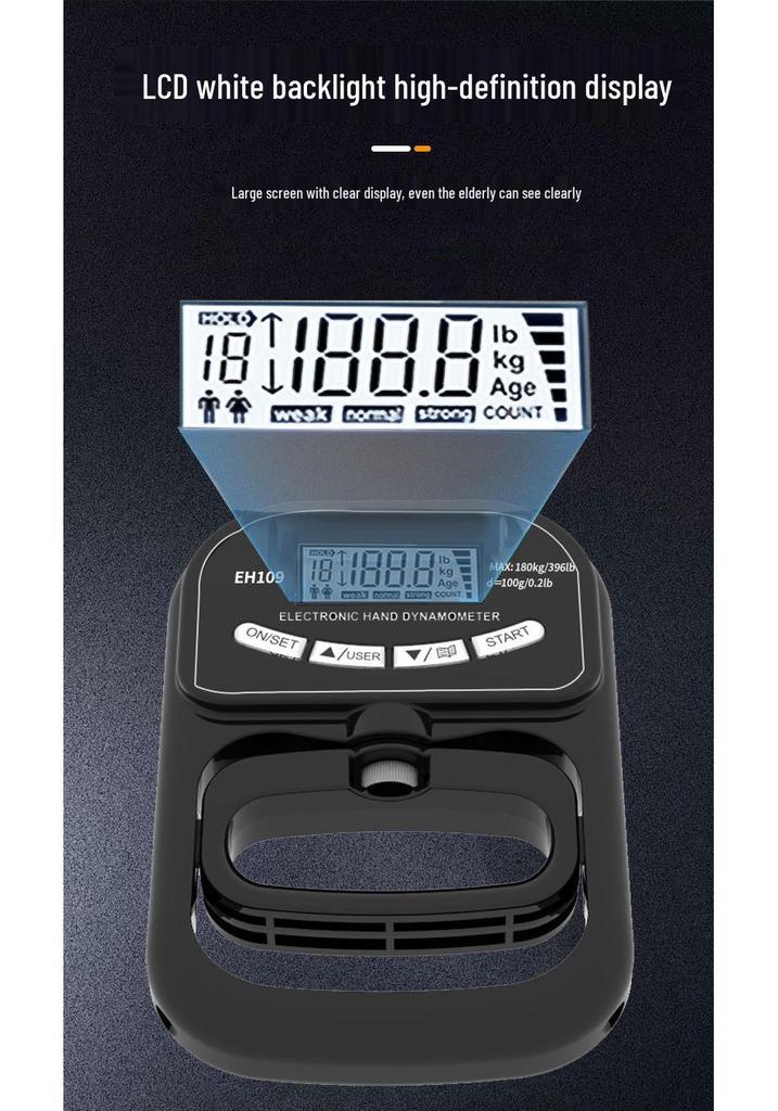 Electronic Grip Dynamometer for Student Strength Testing and Training