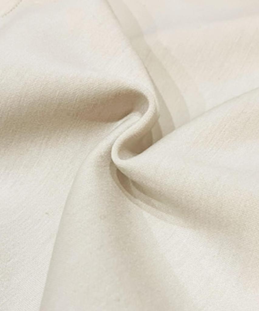 Milliandeni Back Frill Long Size M Women's Zip-Up Hoodie, Sleeve, Ivory,
