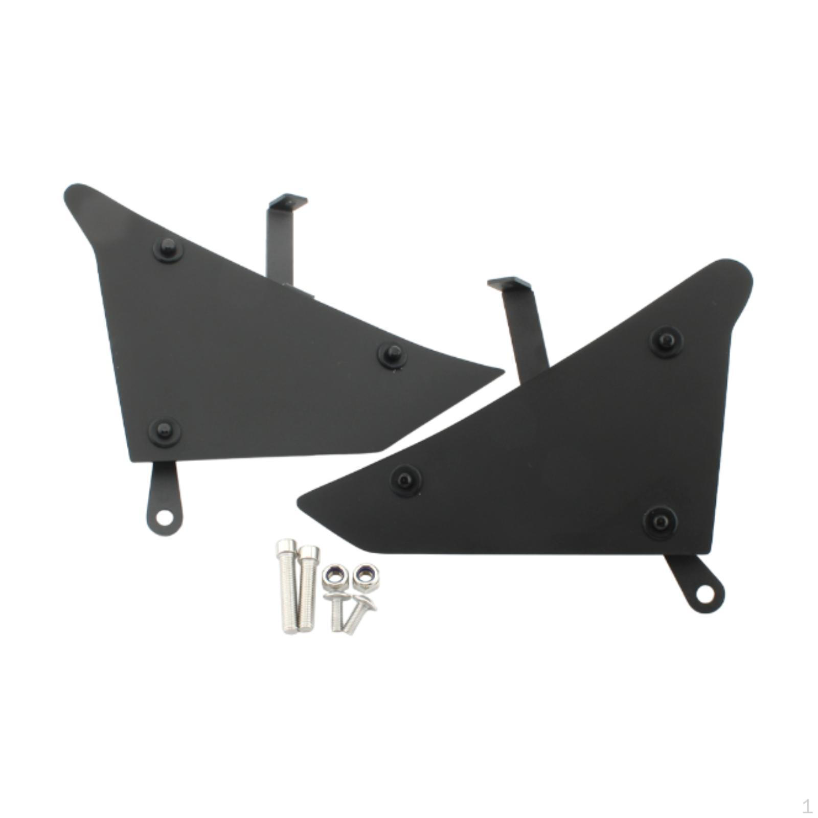 Motorcycle Frame Side Panel Cover Fairing Cowl Plates Assembly,Tank Trims Replacement Matte Black