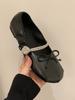 Fashion IPPEUM Silver Mary Janes For Women 2025 New Fashion Round Toe Ballet Flats Shoes Ballerina