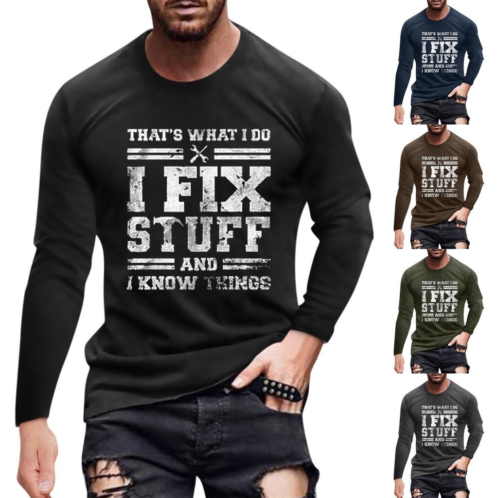Men's T Shirt Graphic Abstract Neck Clothing Apparel Outdoor Long Sleeve Print Fashion Designer Vintage