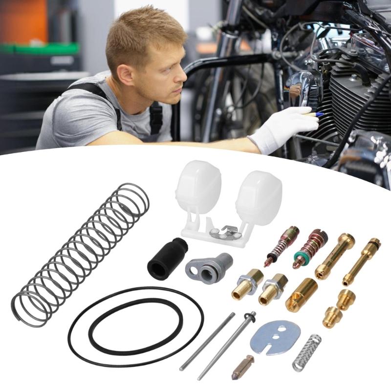 Comprehensive Motorcycle Carburetor Repair Kit Includes  Parts for Easy DIY Maintenance and Better Performances