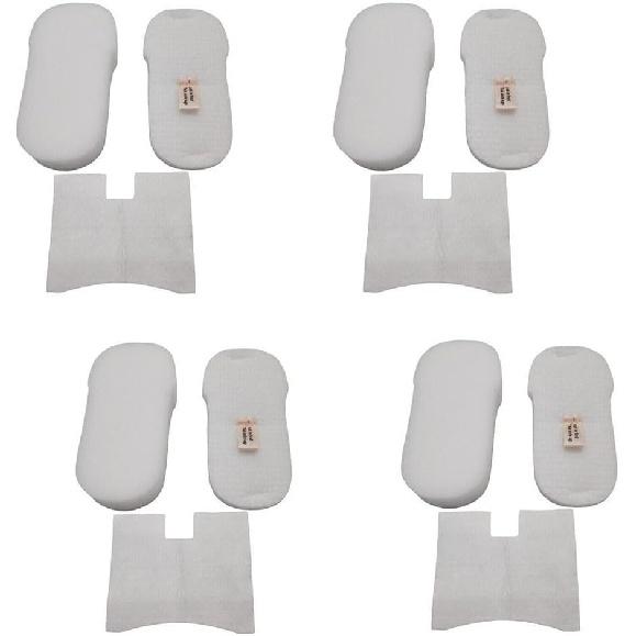 4 Pairs Vacuum Filter Replacement For Shark Corded Vacuum HZ600 HZ602 HZ700 HZ702 QS700 XFFKHZ2000, 4 Foam And Felt, 4 Post Motor Filters
