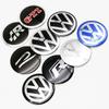 W134W1334Pcs For Volkswagen R-Line R GTI Polo Passat T5 Golf Scirocco 56mm Car Wheel Stickers Center Hub Cap Car Emblem Badge Decal