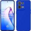 Protective Case - E.F.CONNECTION - for OPPOReno 8 Pro 5G - Soft Silicone - 2 Tempered Glass - Blue