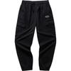 Sports Lifestyle Series Woven Mid-Rise Loose Fit Cuffed Knit Joggers Men Joggers Basic-Black 152448506-2