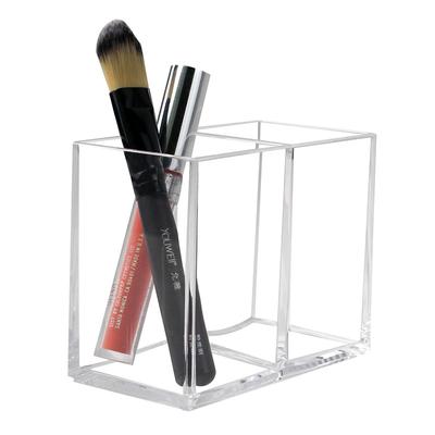 1/2/3/4 Compartments Transport Makeup Organiser Brush Holder Pen Pencil Stand Cosmetic Storage Organizer Desktop Stationery Box