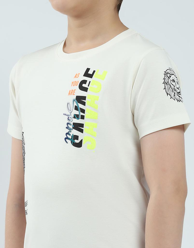 MONTE CARLO Boys Printed Round Neck T-Shirt