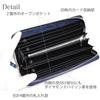 Tokyo Crocodile Diamond Python Leather Long Wallet with Authentic Indigo Dye, Blue Dragon Design, Men's and Women's, Crocodile Brand, Genuine