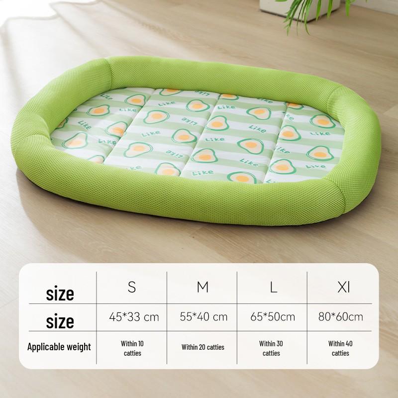 Breathable Removable Dog & Cat Nest: Latex Cushion Sofa Bed, Small Pet Sleeping Pad, Spring/Summer-Ready.