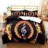 Music Notes Pattern Duvet Cover Set Bedding for Aldult Kids Bed Set Game Quilt Cover Comforter Cover Bedding Set 8 Sizes
