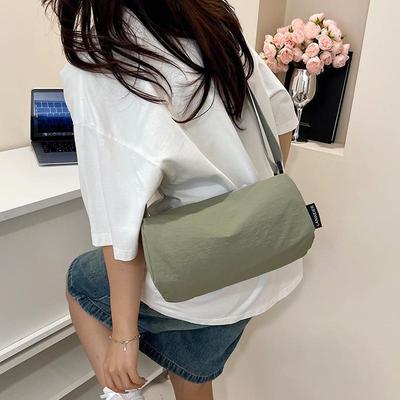 2025 Women's Trendy Lightweight Nylon Crossbody Bag - Large Capacity, Casual Sports Style, Small Square Design.