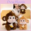 Adorable Monkey Plush Toy Cute Stuffed Animal For Kids And Girlfriend Gifts 33cm