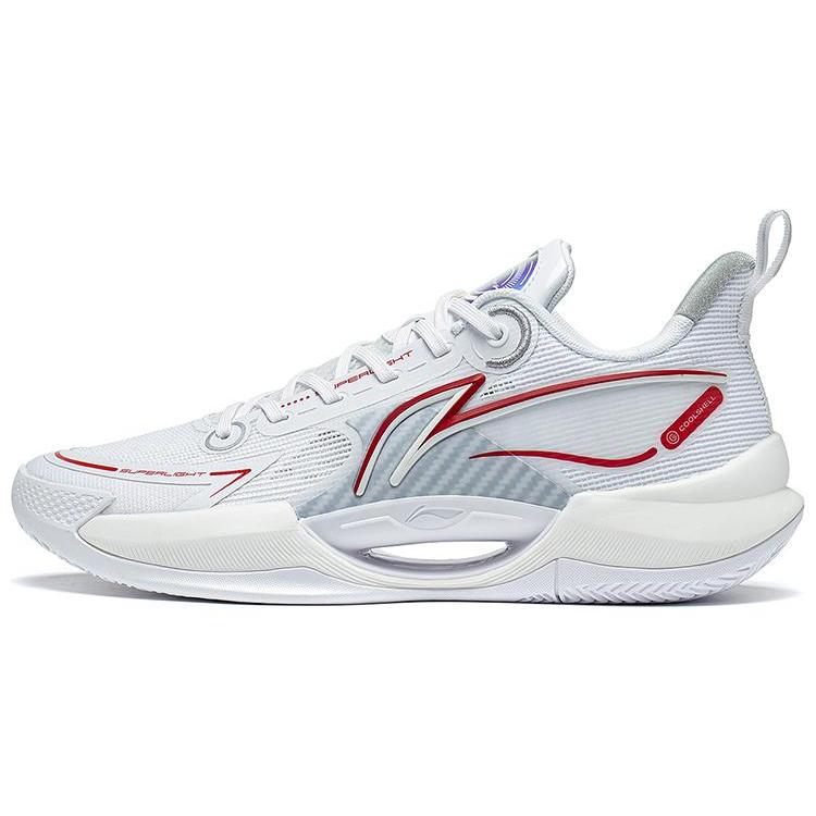 

LINING Super Light V2 Basketball Shoes Men Low Top White 47.5