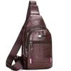 1 Stück Neue Brusttasche Herren Lässige Mode Weiches Leder Schulter Messenger Bag Student Reise Trendige Marke Brust Schräg Rucksack