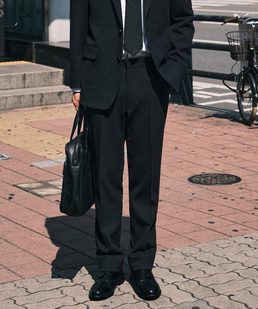 STCO Easy Care Brushed Solid Suit Set_Navy (Comfort Fit)_Ssjwd51Set (A Type)